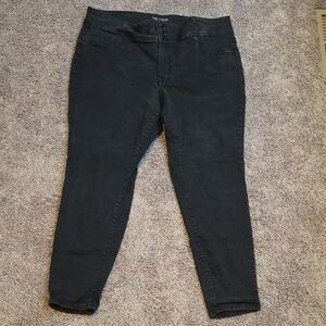 Womens Plus Black Jeggings